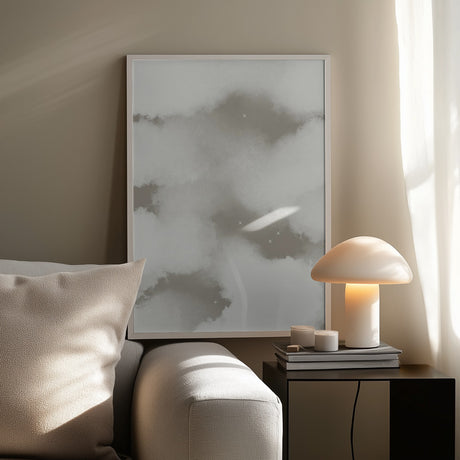 Cloudy White Poster och Canvastavla