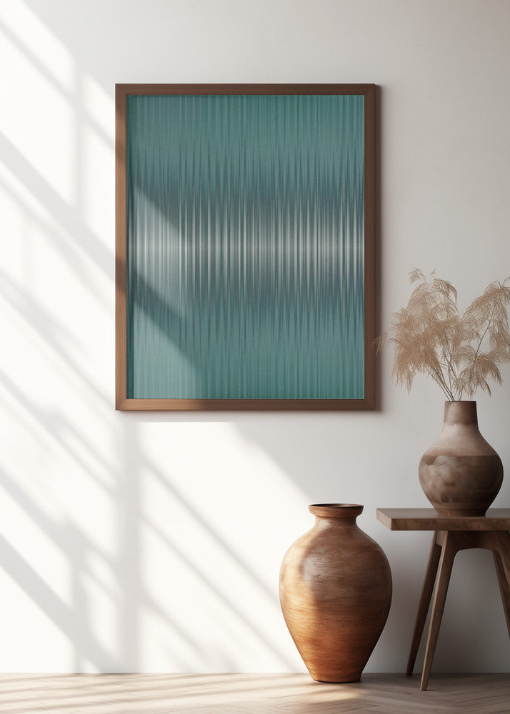 Euphoria - Green and White Poster och Canvastavla