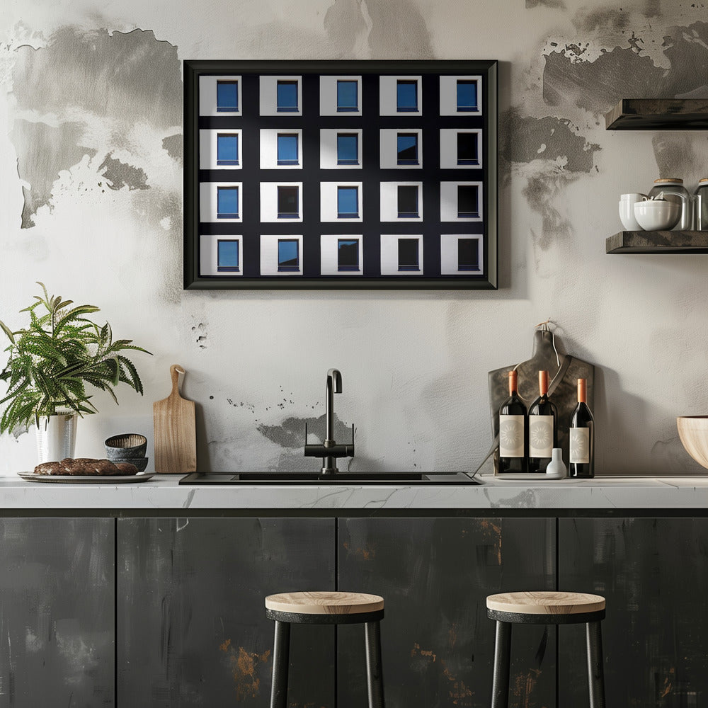 Black and Blue Poster och Canvastavla