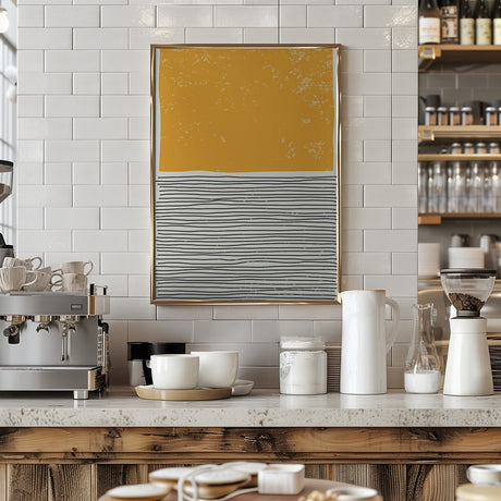 Minimal Yellow Poster och Canvastavla