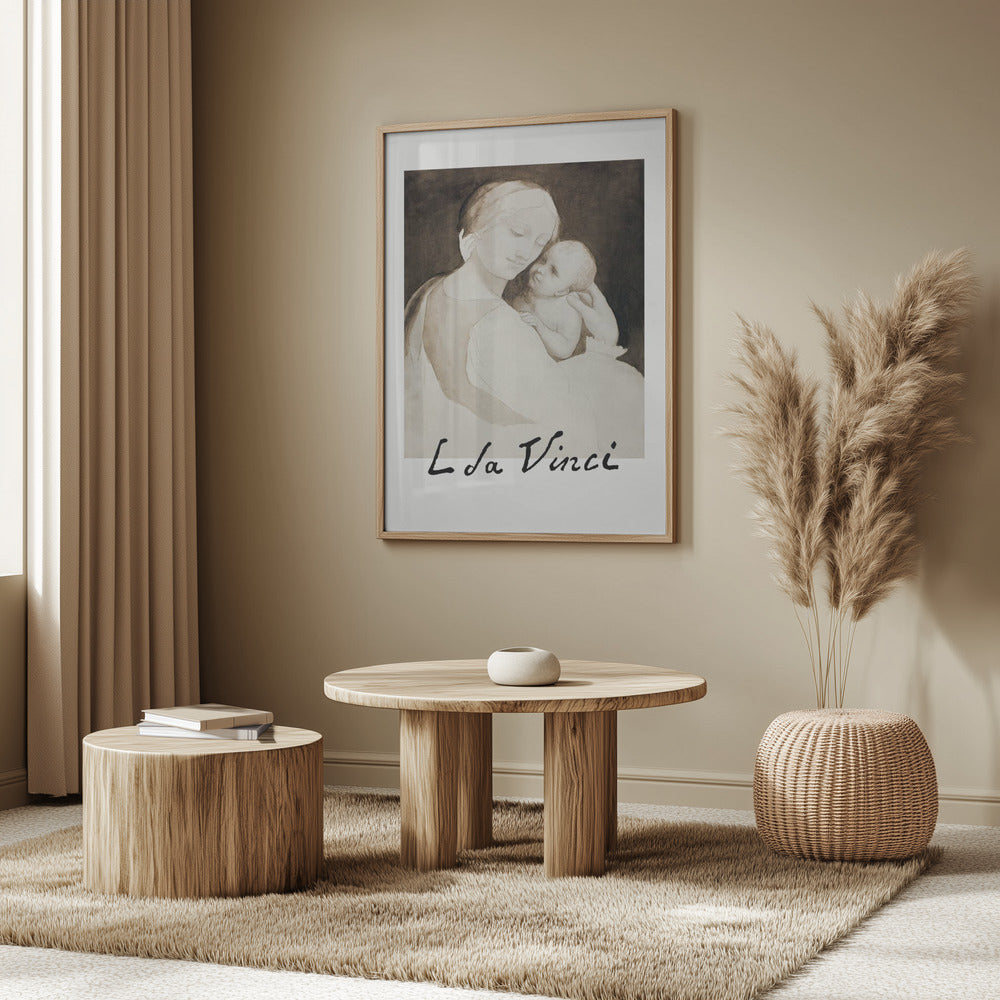 Madonna and Child Poster och Canvastavla