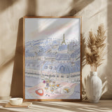 Parisian Rooftop 70x100 Poster och Canvastavla