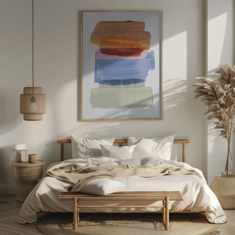 Abstract Brush Strokes 49 A1 Poster och Canvastavla