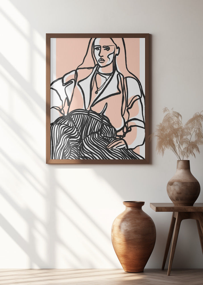 Do You Remember (Peach) Poster och Canvastavla