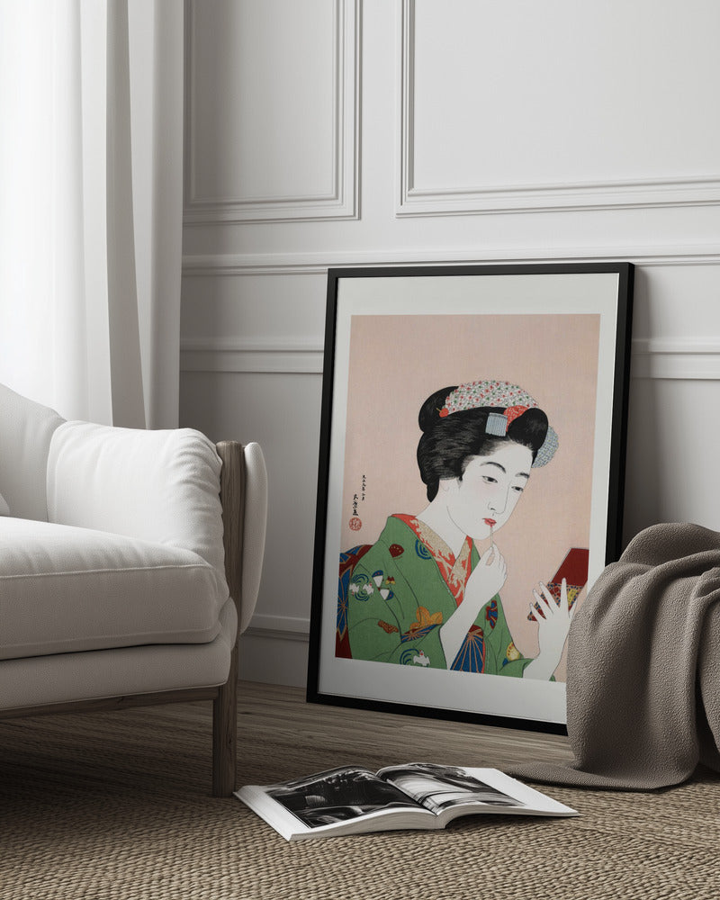 Woman Applying Rouge (1920) Poster och Canvastavla