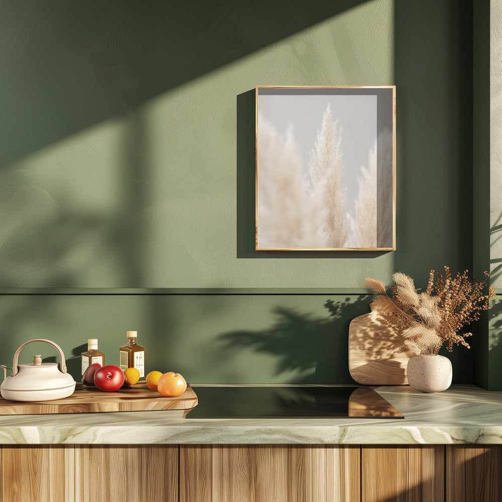 Pampas Grass Grey 04 Poster och Canvastavla