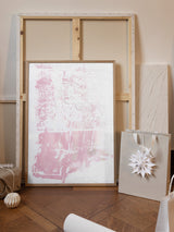 Pink abstract Poster och Canvastavla