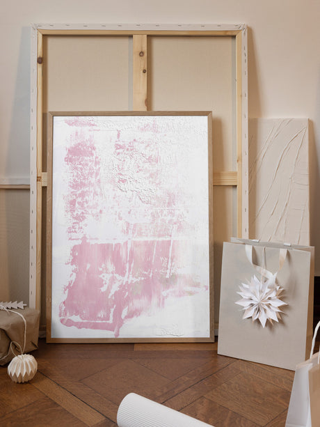 Pink abstract Poster och Canvastavla