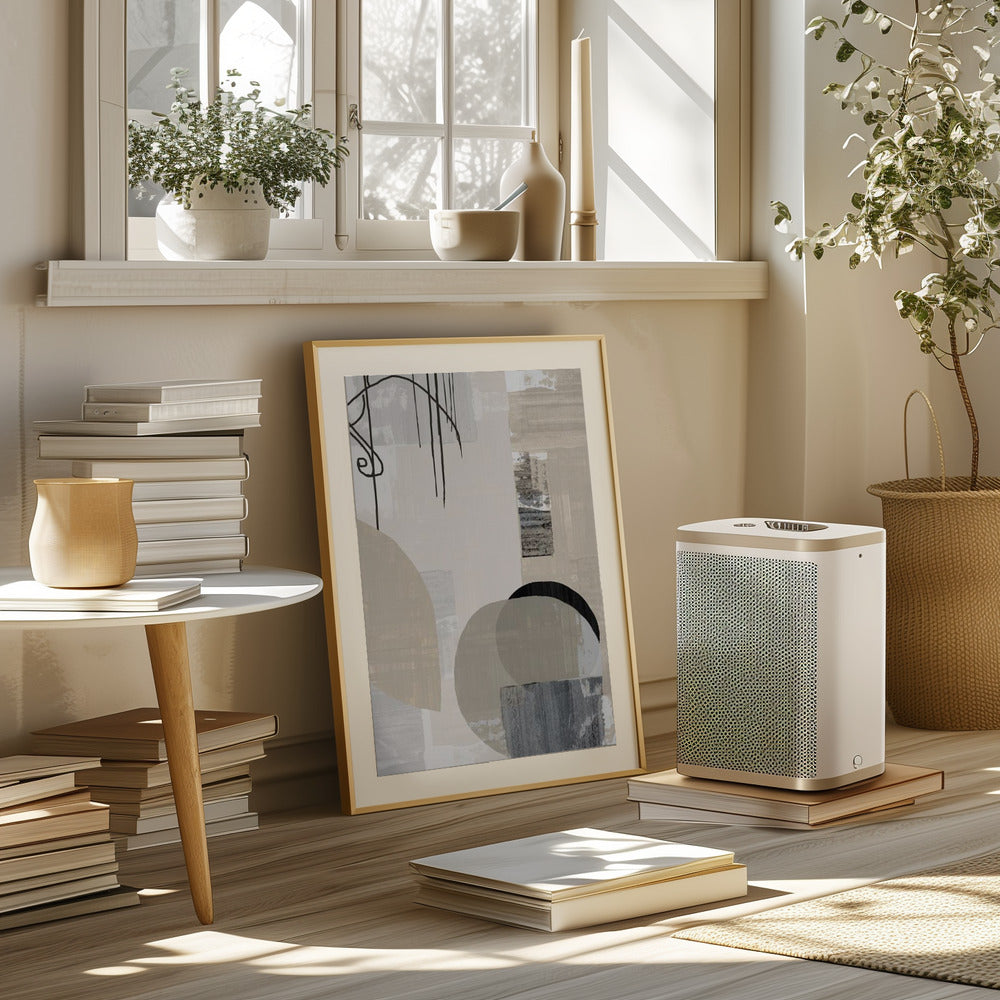 Monochrome Fluidity Poster och Canvastavla