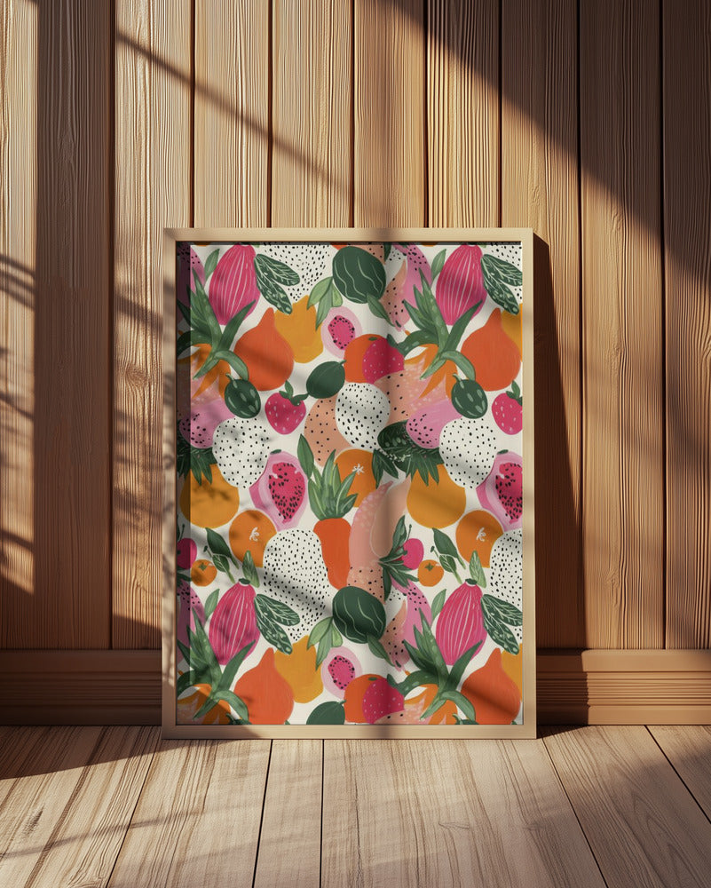 Freshfruitspattern Poster och Canvastavla