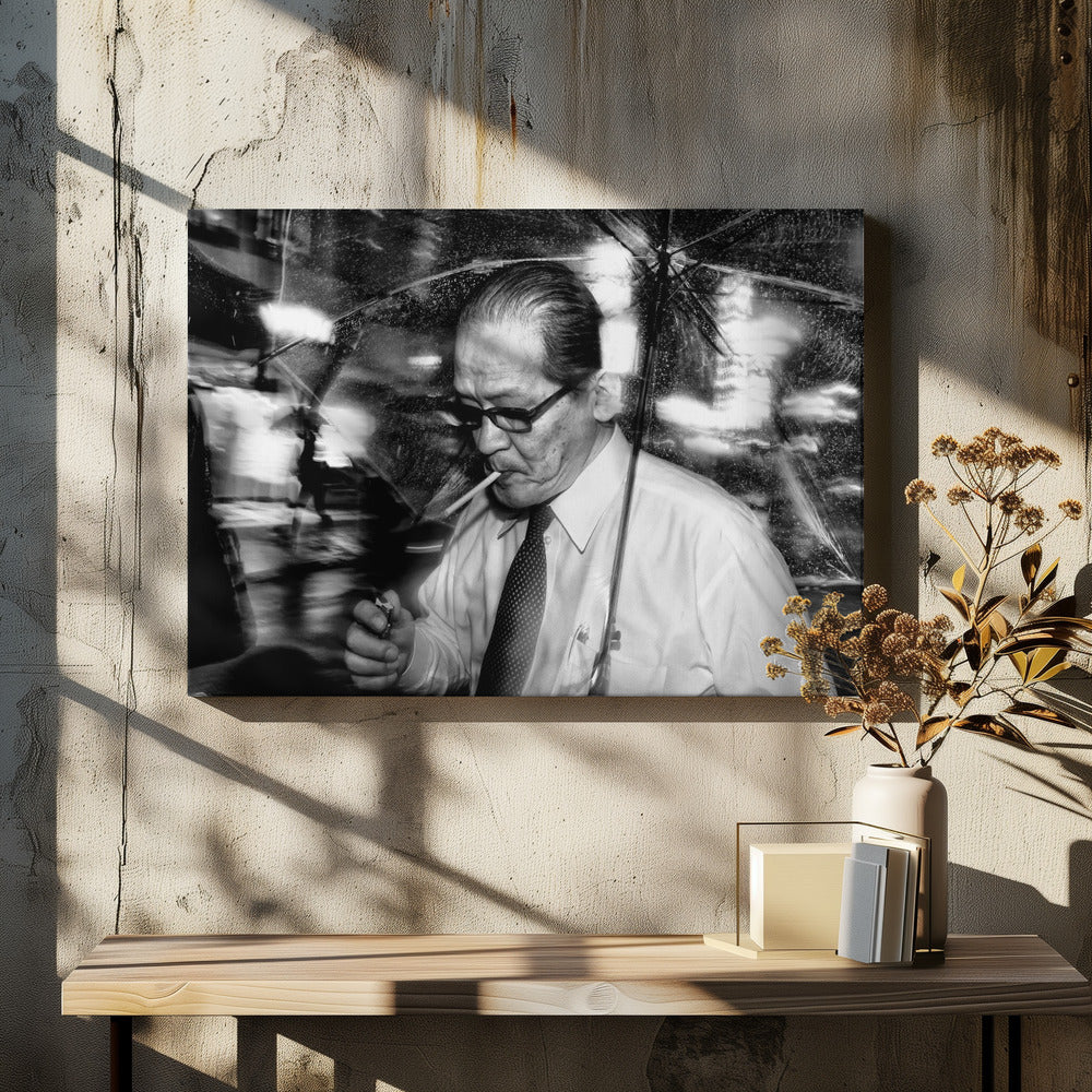 Rainy Night Poster och Canvastavla