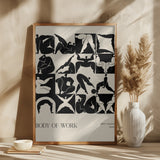 Body of Work (Noir) Poster och Canvastavla