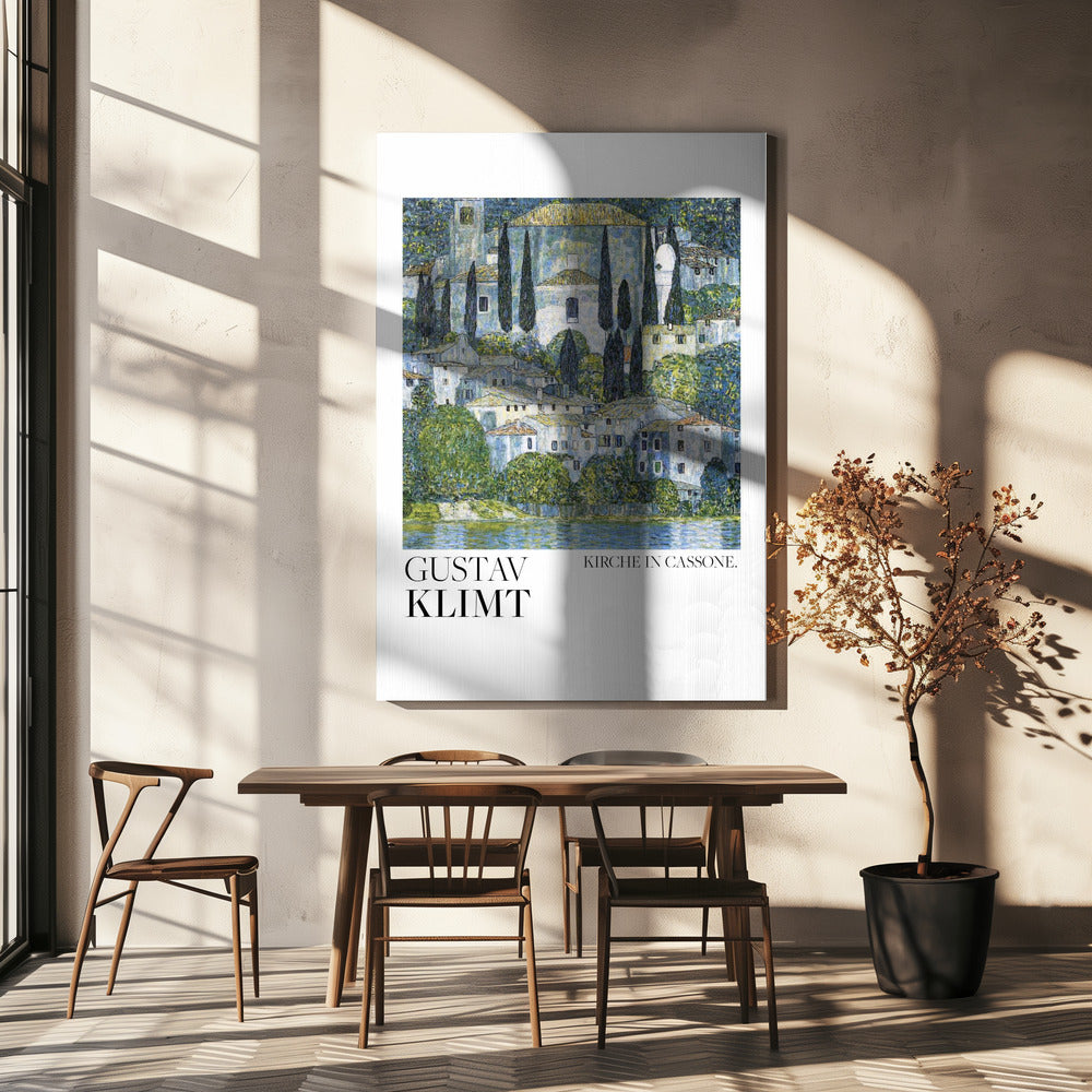 Kirche In Cassone (1913) Poster Poster och Canvastavla