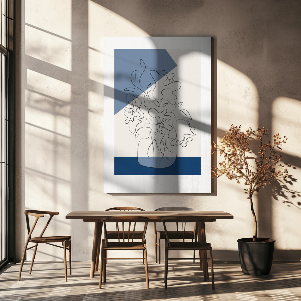 Tres Chic Bleu Poster och Canvastavla