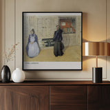 Carl Larsson, Mother and Daughter, 1903, Watercolour 1 Poster och Canvastavla