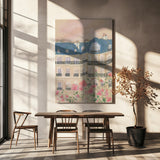 Sunset Over Paris 70x100 Poster och Canvastavla