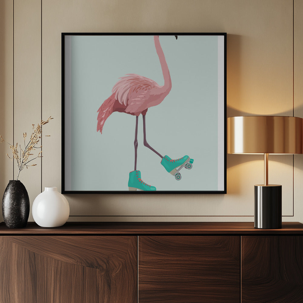 Flamingogo Poster och Canvastavla