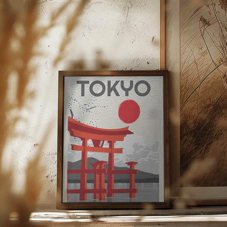 Kyoto Sun Poster och Canvastavla