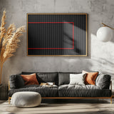 Red over Black Poster och Canvastavla