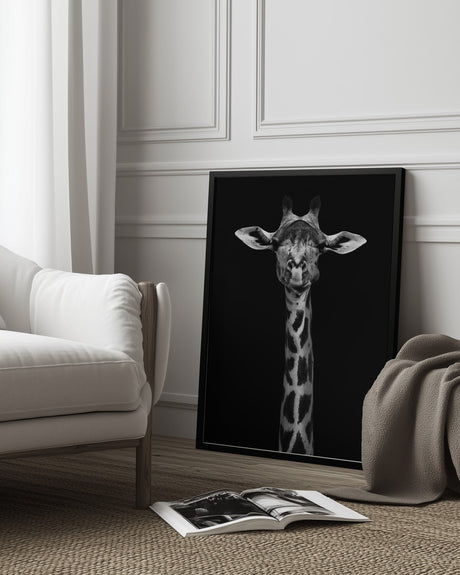 Giraffe Portrait Poster och Canvastavla