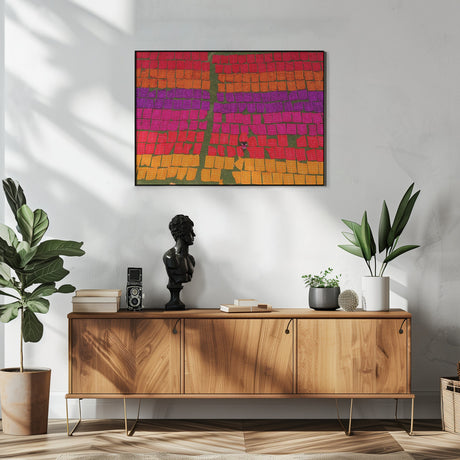 Fixing Colorful Dye Clothes Poster och Canvastavla