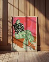 Calm Woman Portrait Poster och Canvastavla