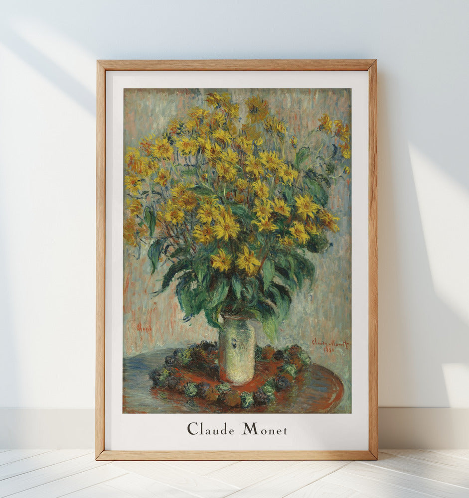 Jerusalem Artichoke Flowers Poster och Canvastavla