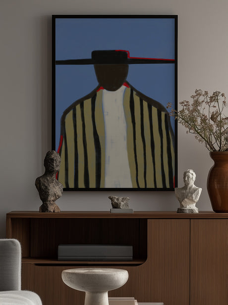 Bold Hat and Stripes New Mexico Style Poster och Canvastavla