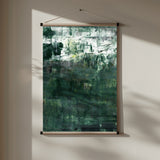 Abstract painting emerald green mural Poster och Canvastavla