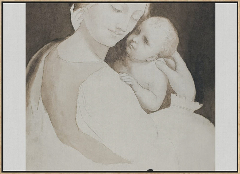 Madonna and Child Poster och Canvastavla