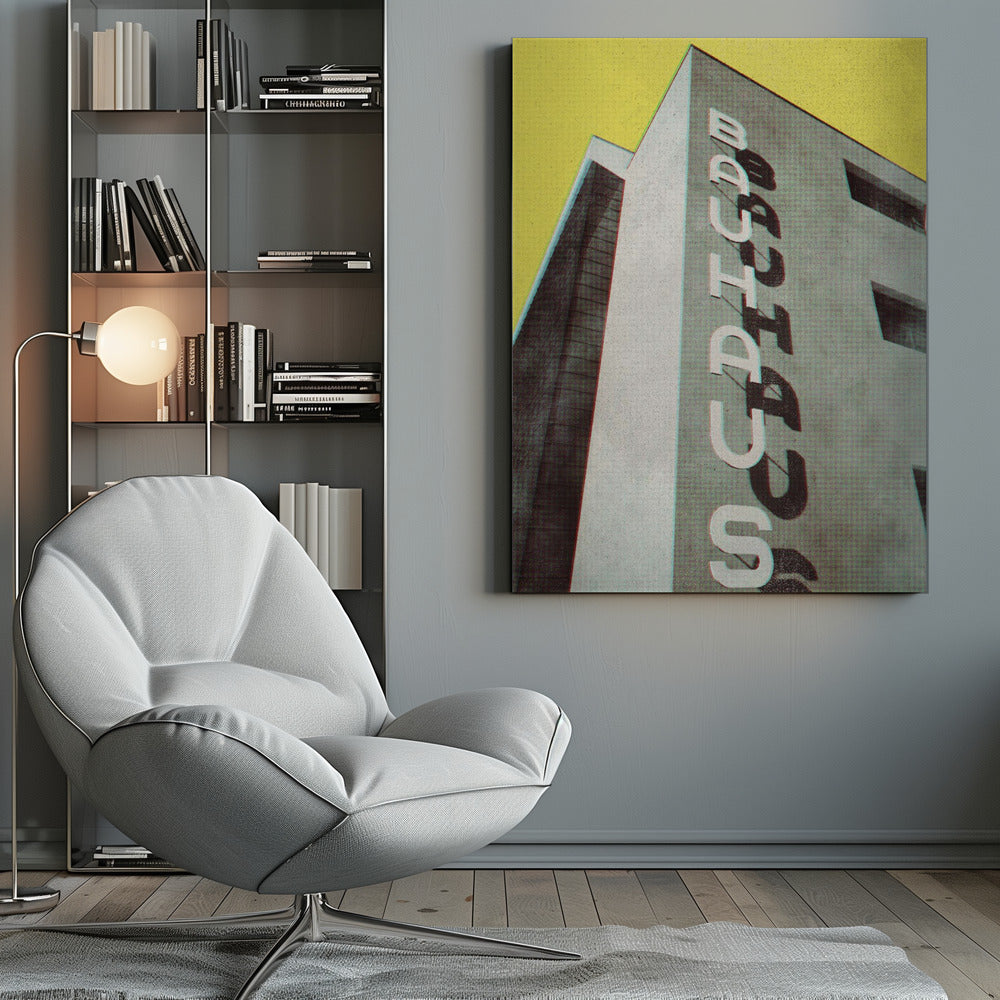 Bauhaus Dessau architecture in vintage magazine style Poster och Canvastavla