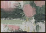 Pink On Green 3 Poster och Canvastavla