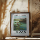 1930s Japan Travel Poster Japanese Government Railways Poster och Canvastavla