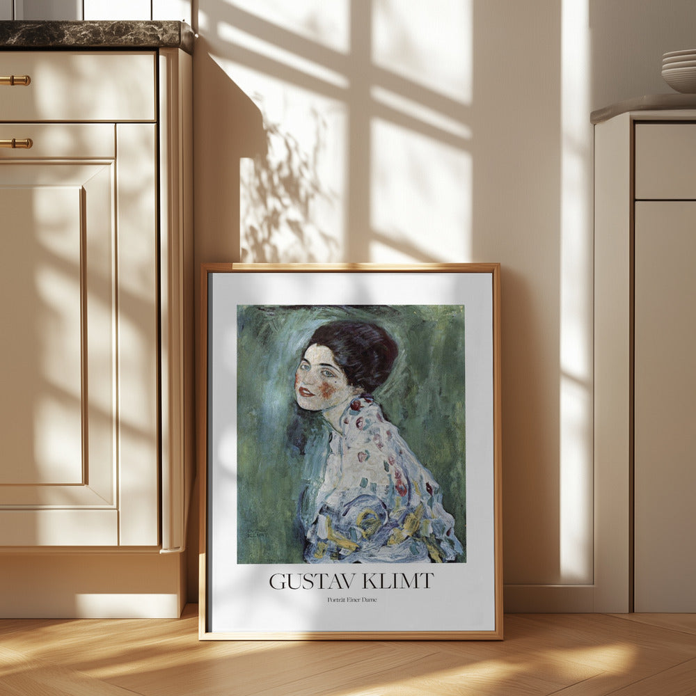 Porträt Einer Dame (1916–1917) Poster Poster och Canvastavla