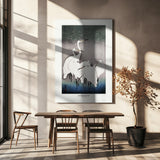 Group Of Egrets Poster och Canvastavla