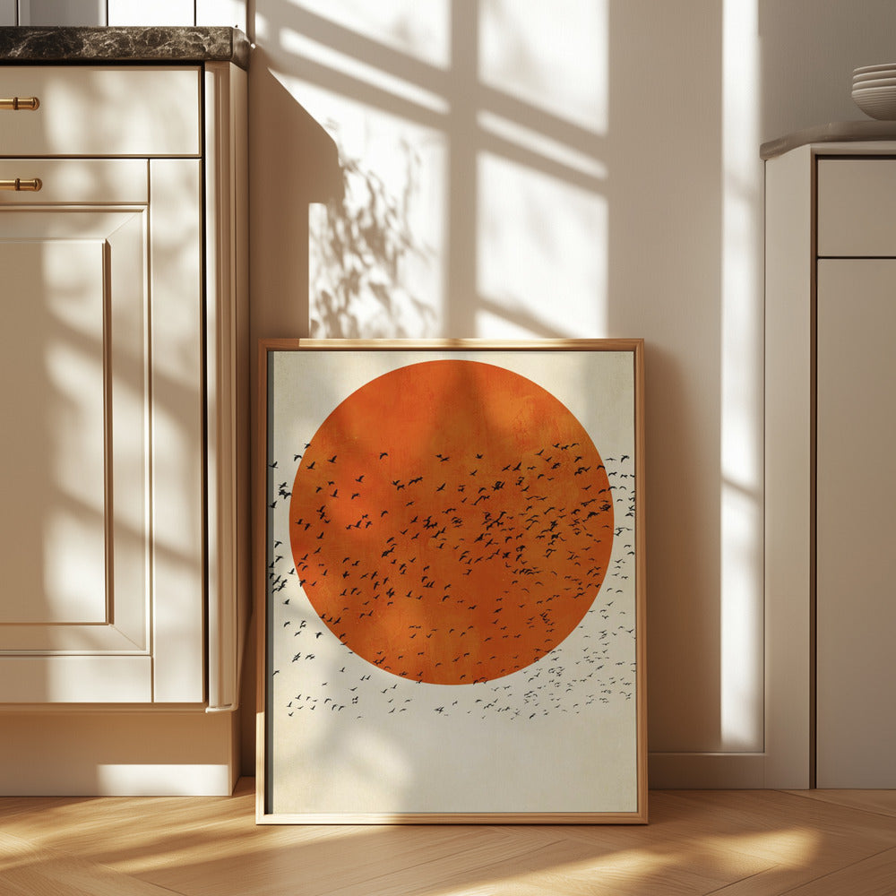 Birds In the Sun Poster och Canvastavla