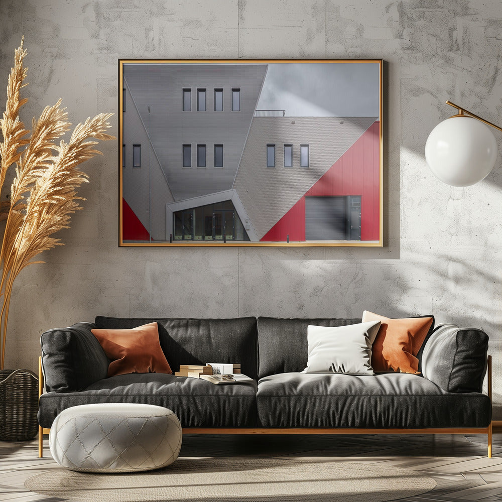 Many oblique shapes Poster och Canvastavla