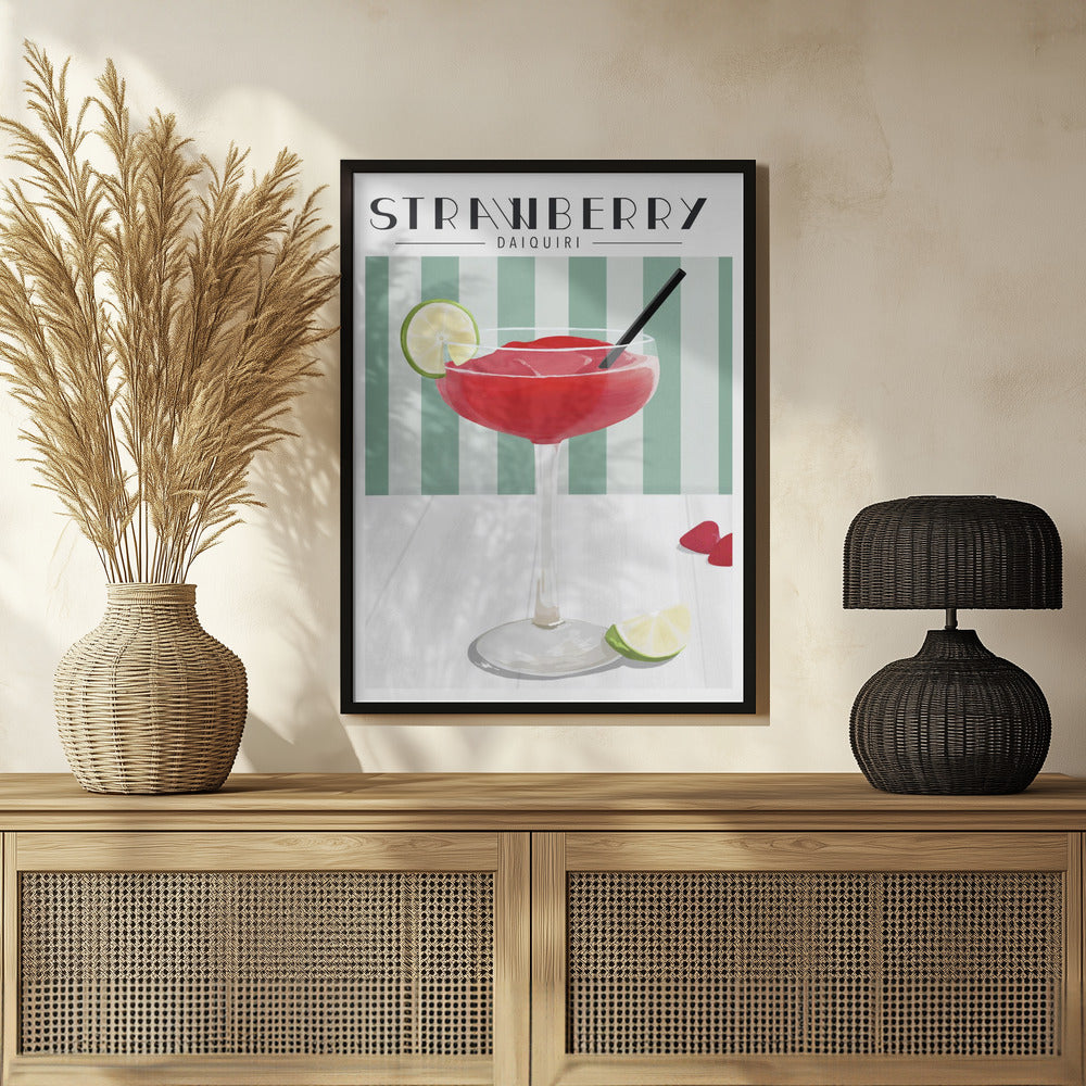 Strawberry Daiquiri Poster och Canvastavla