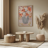 Pastelflowerimpressionno10 Poster och Canvastavla