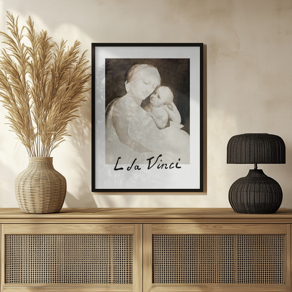 Madonna and Child Poster och Canvastavla