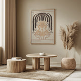 Vessel Collection : Sun & Moon (LineArt) Poster och Canvastavla