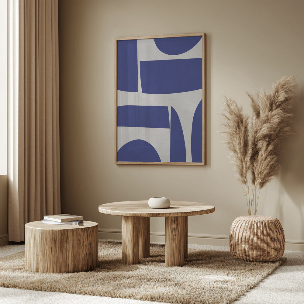 Curved shapes 1 Poster och Canvastavla
