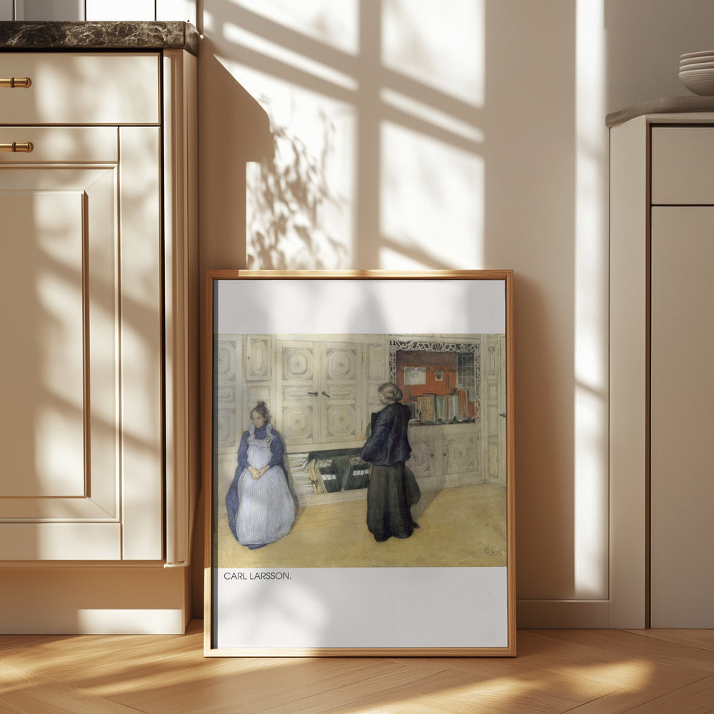 Carl Larsson, Mother and Daughter, 1903, Watercolour 1 Poster och Canvastavla