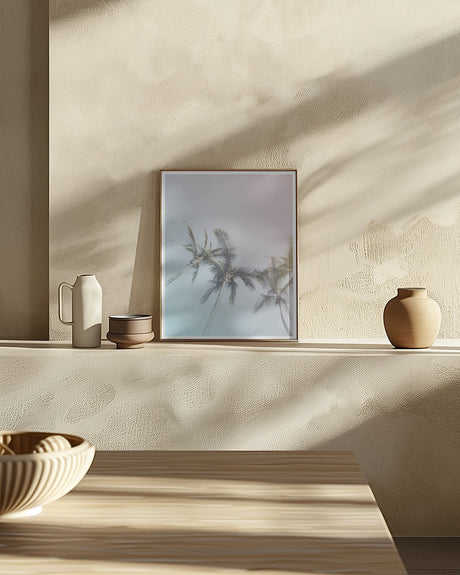 Pastel Palms Poster och Canvastavla