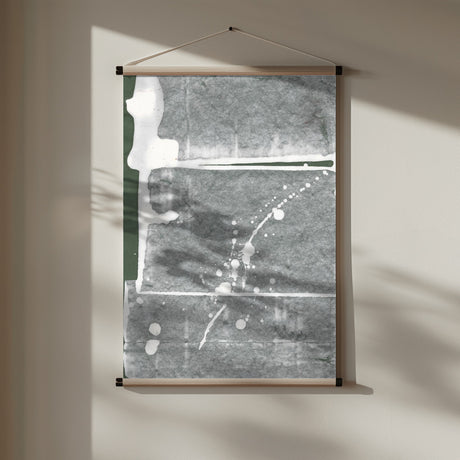 Tension fields 2 Abstract painting 18 green Poster och Canvastavla