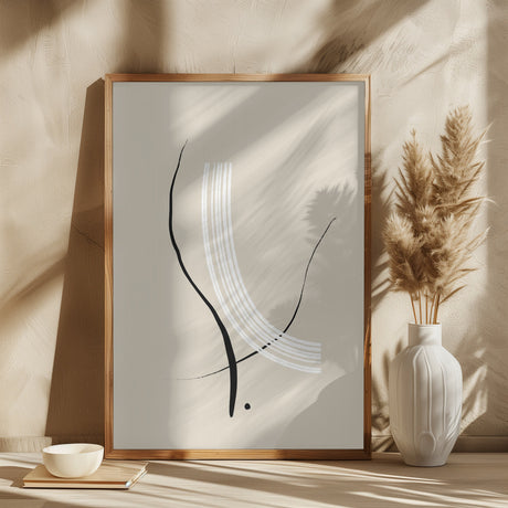 Composition of Lines - The Third Poster och Canvastavla