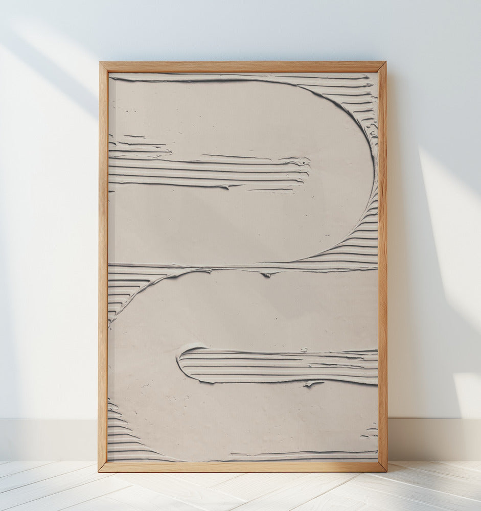 Mud Texture 11 Beige Poster och Canvastavla