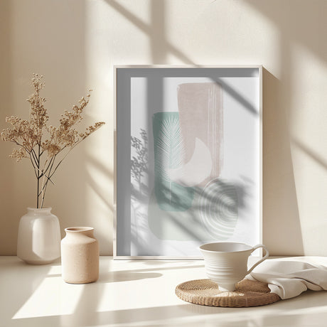 Shapes in Pastel Poster och Canvastavla