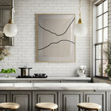 Soft Abstract Lines Art Poster och Canvastavla