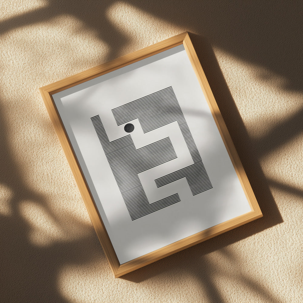 Minimalist maze Poster och Canvastavla